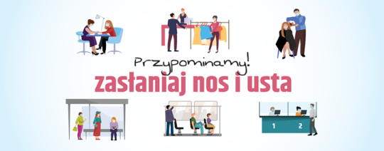 Baner - zasłaniaj usta i nos