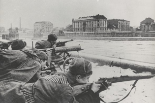 Styczniowa ofensywa 1945 r.. Fot. Grafika ze zbiorów Muzeum Krakowa