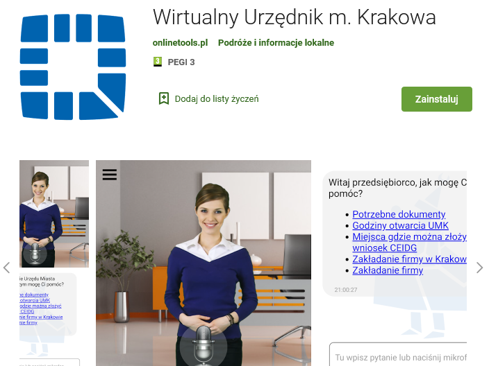 Wirtualny Urzędnik aplikacja mobilna