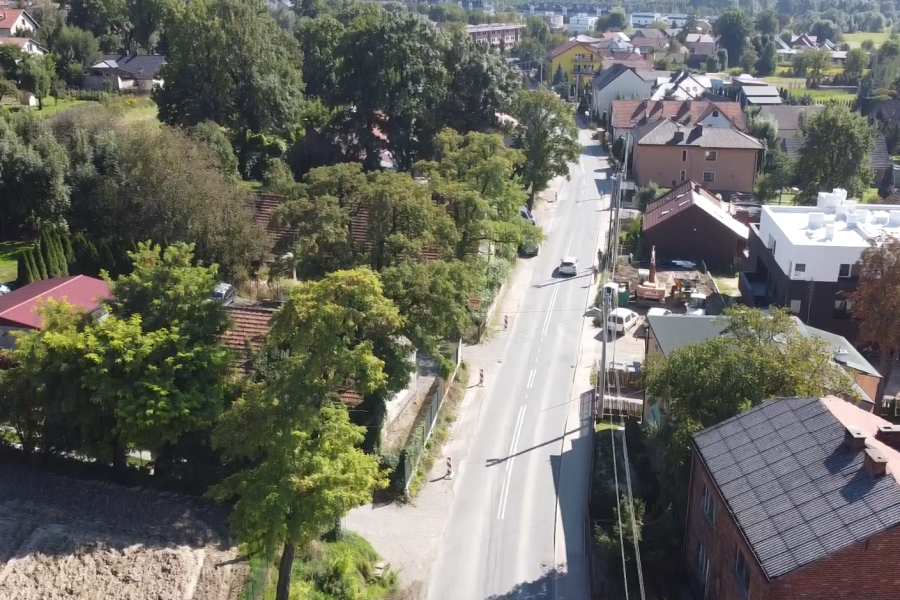 Ulica Władysława Łokietka przed remontem