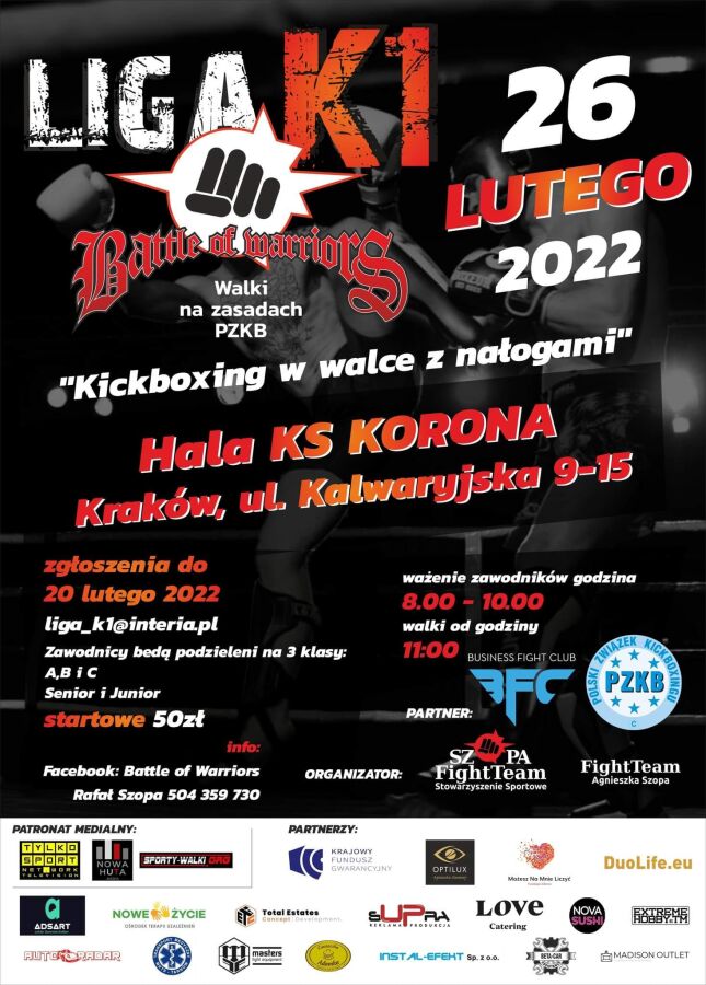 plakat promujący pokaz boksu na wózkach