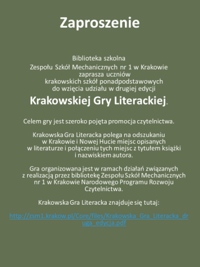 zaproszenie