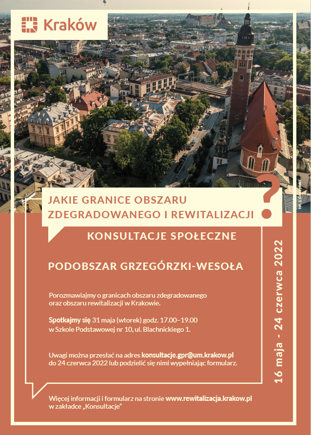 plakat konsultacje wesola grzegorzki