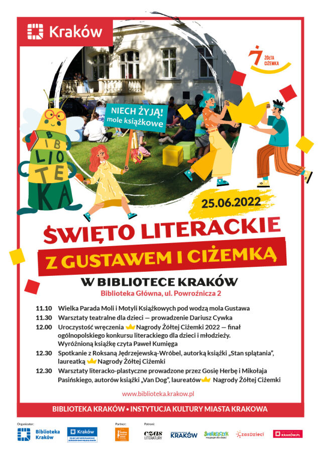 Święto literackie z Gustawem i Ciżemką w Bibliotece Kraków
