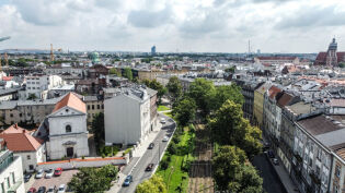 wrzesinska_dietla - zdjęcie z drona. Fot. Zarząd Dróg Miasta Krakowa