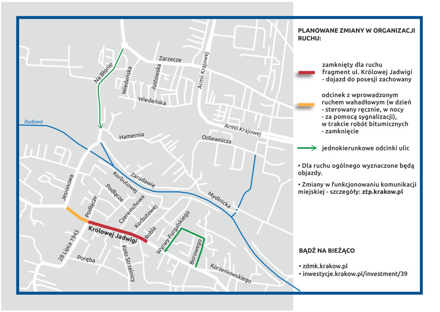 Przed nami przebudowa kolejnego odcinka ul. Królowej Jadwigi