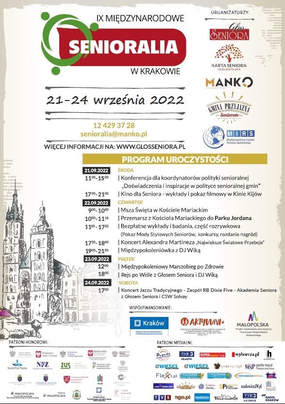 Plakat Senioralia 2022 MANKO II