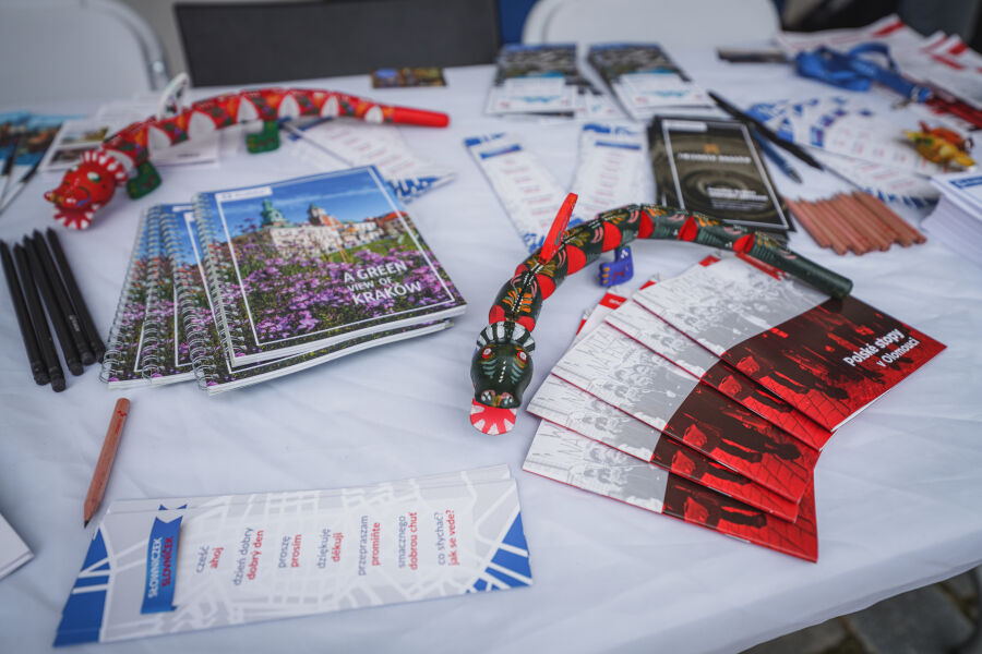 Stoisko Krakowa podczas Dnia Polskiego w Ołomuńcu 