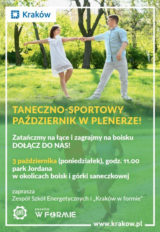 tańce w parku Jordana_plakat