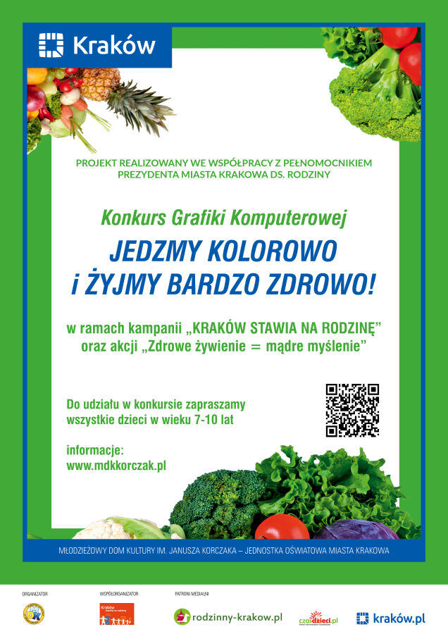 Konkurs grafiki komputerowej pn. Jedzmy kolorowo i zyjmy bardzo zdrowo