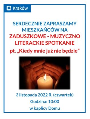 Zaduszkowe spotkanie w Kaplicy Świętej Anny.