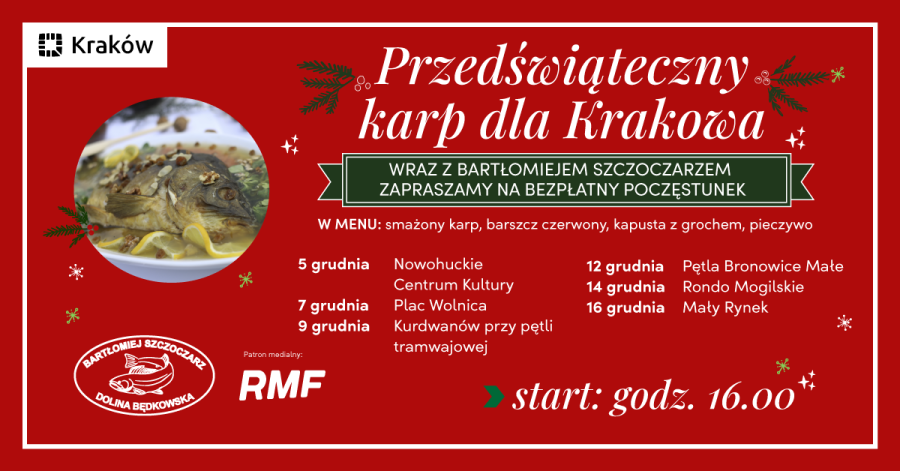 Przedświąteczny karp dla Krakowa