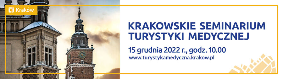 Krakowskie Seminarium Turystyki Medycznej 2022 belka z datą