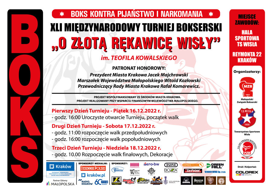 turniej bokserski o złotą rękawicę Wisły