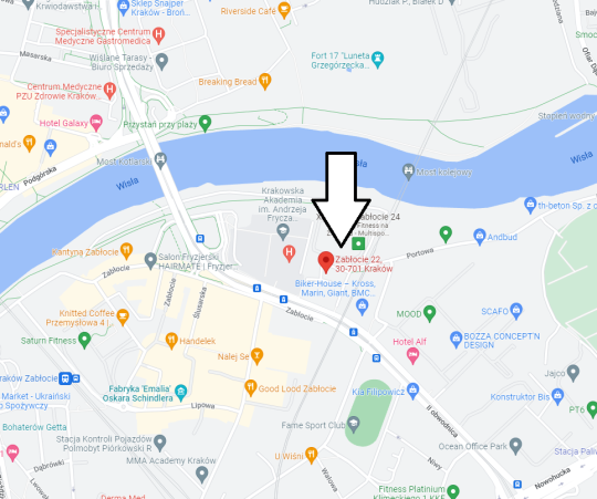mapa Zabłocie