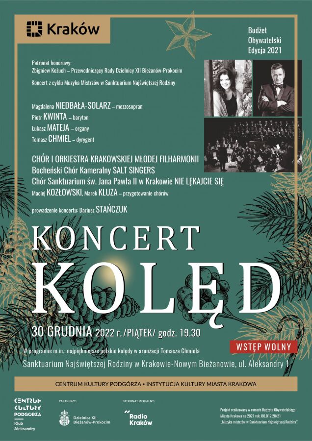 Koncert kolęd.Plakat