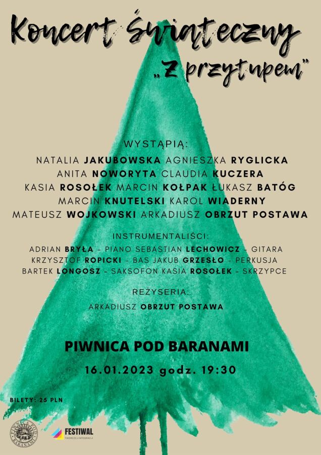 Koncert świąteczny w Piwnicy pod Baranami 