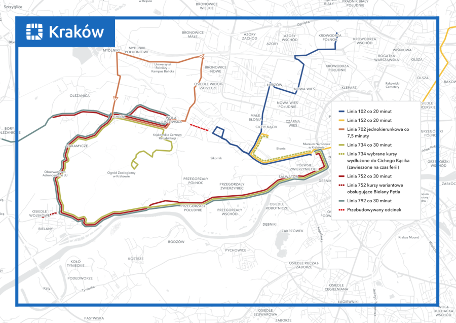 KMK na Królowej Jadwigi i w okolicy