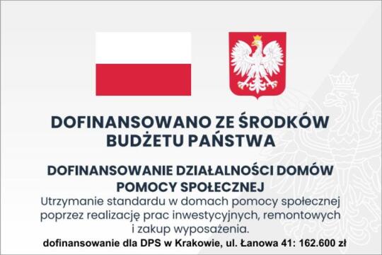 Dofinansowano z budżetu państwa