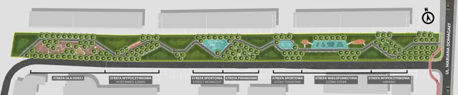 ulica Domagały park Złocień