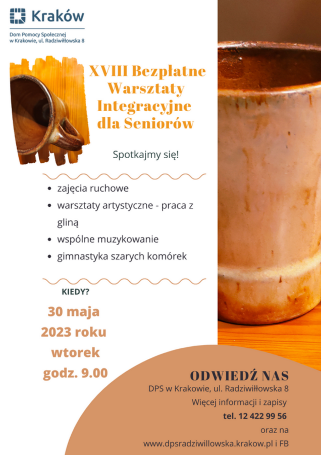 plakat - XVIII Warsztaty Integracyjne dla Seniorów