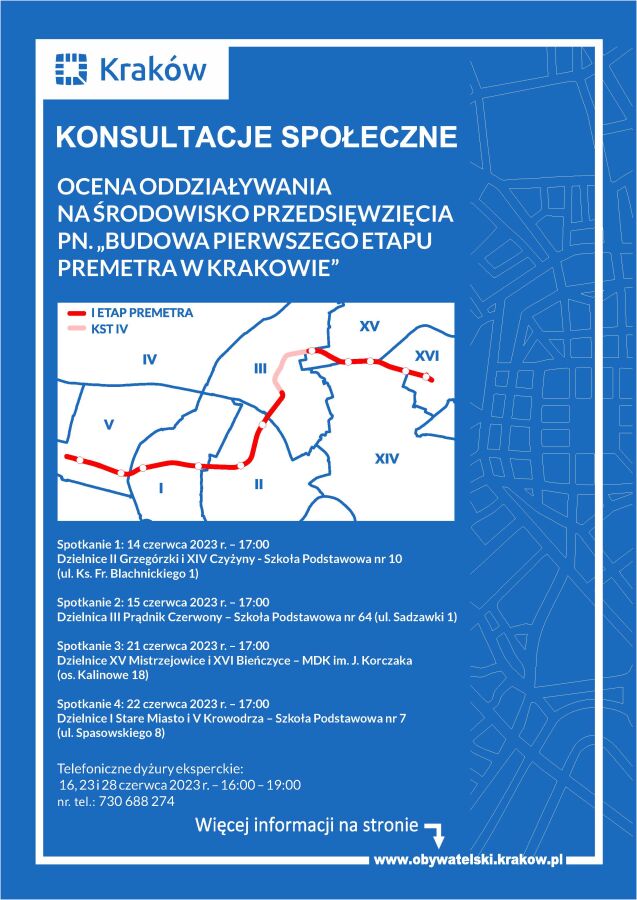 premetro, konsultacje, plakat