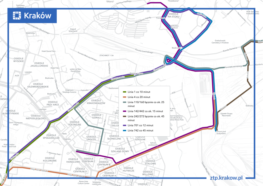mapka, wzgórza krzesławickie