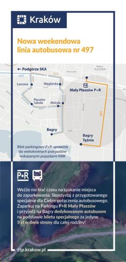 autobus, autobus 497, ulotka PL
