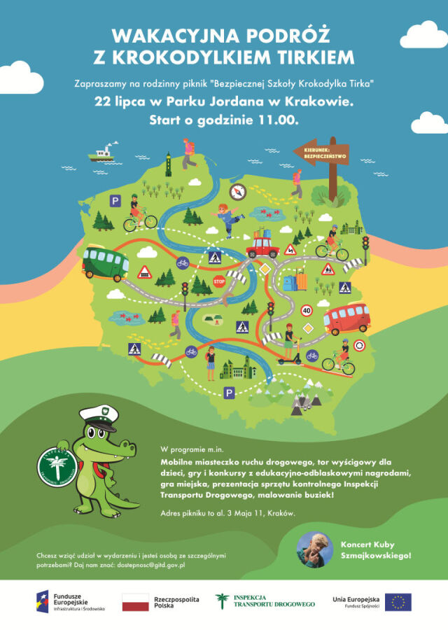 Bezpieczna Szkoła Krokodylka Tirka w Parku Jordana