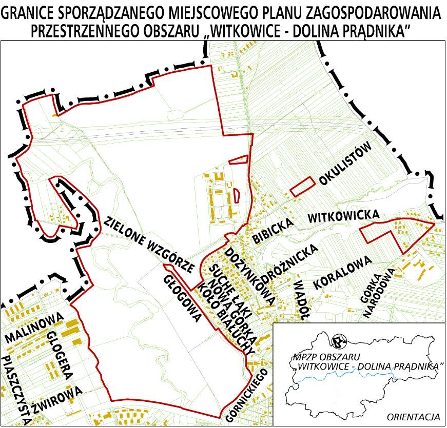 Witkowice-Dolina Prądnika, plan