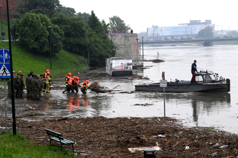 Every flood in Kraków hits the Vistulan Boulevards first 