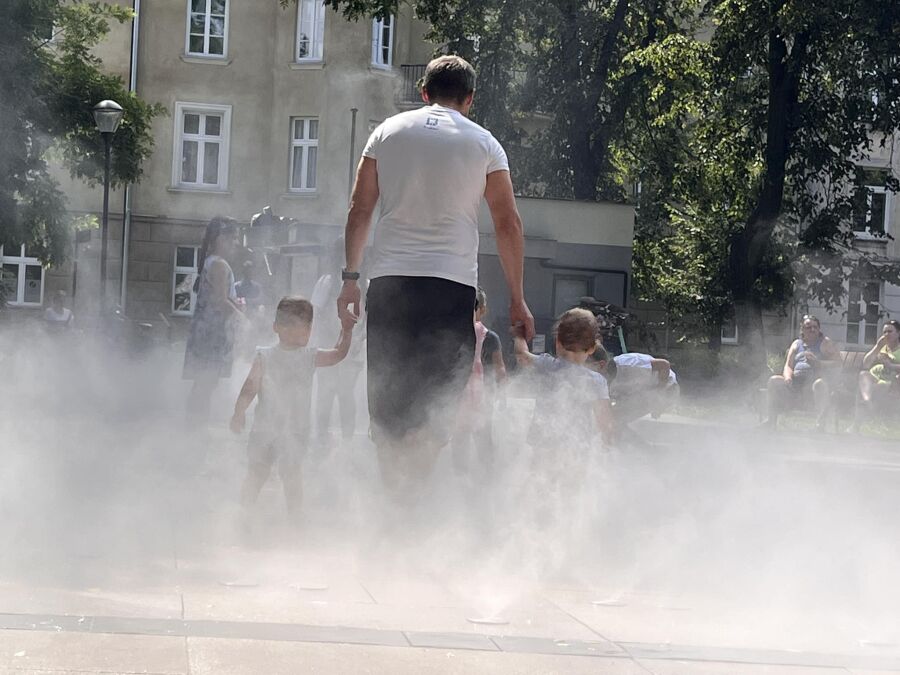 Fontanna na placu Axentowicza ponownie działa 