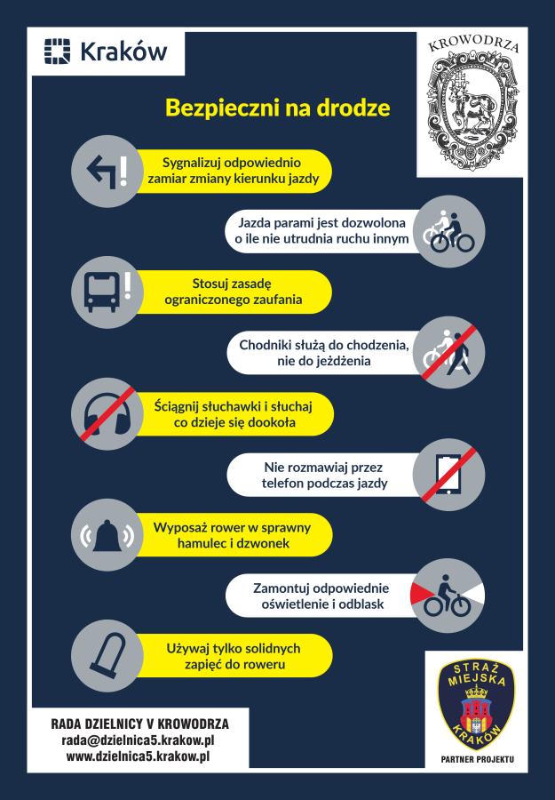plakat bezpieczeństwo na drodze