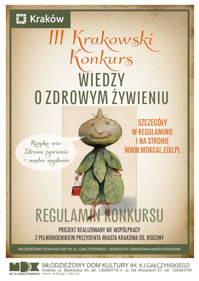 Krakowski konkurs o zdrowym żywieniu
