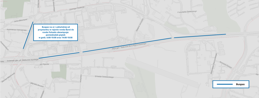 Buspasy na ul. Lublańskiej