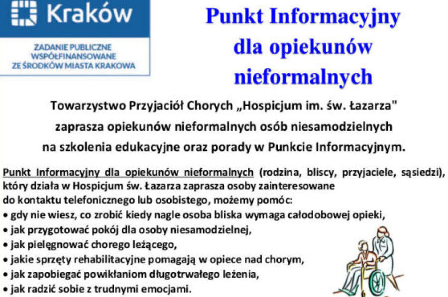 Punkt Informacyjny dla opiekunów nieformalnych