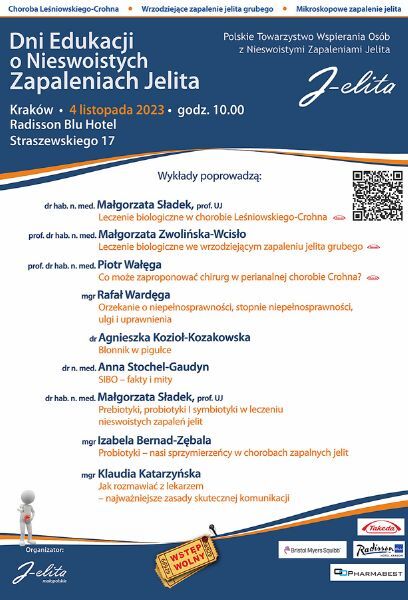 Bezpłatne wykłady specjalistów dla pacjentów z chorobami jelit