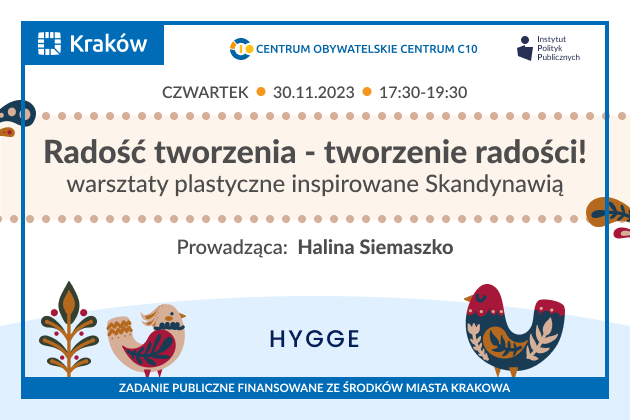 Bezpłatne warsztaty pn. Radość tworzenia - tworzenie radości