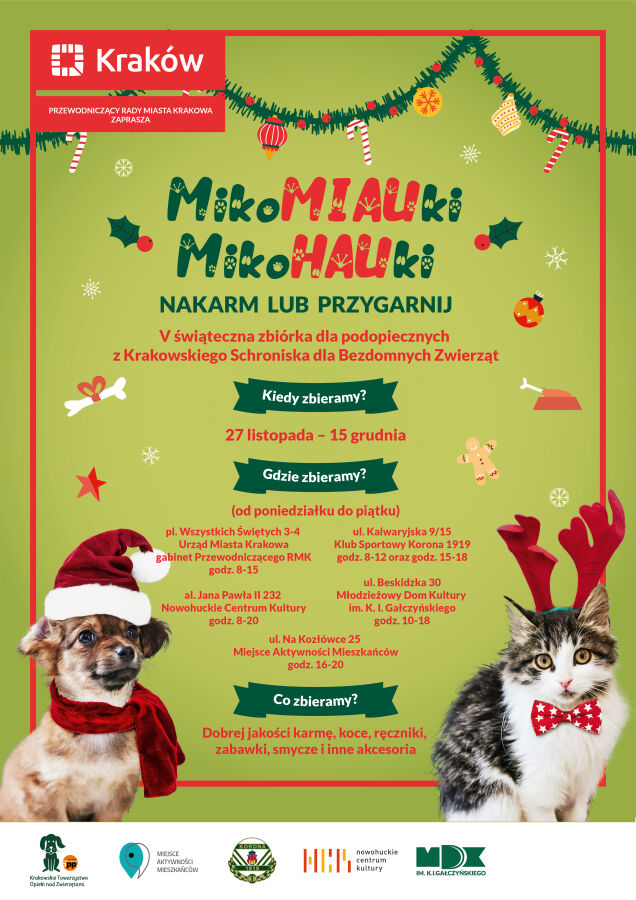 „MikoMIAUki, MikoHAUki” – czyli Mikołaj dla przyjaciół ze schroniska
