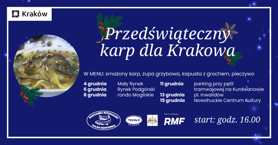 Przedświąteczny karp dla Krakowa 2023