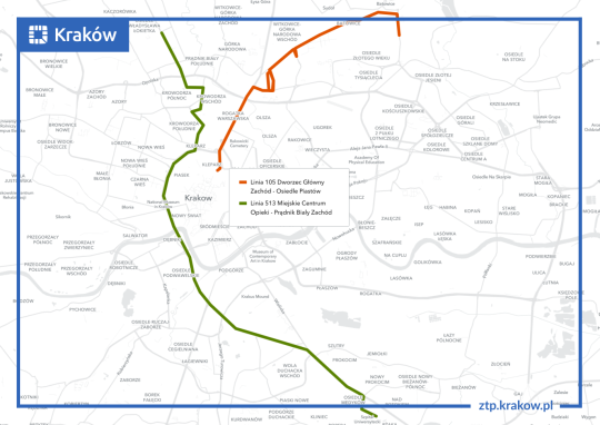 Linia autobusowa 105 i 513