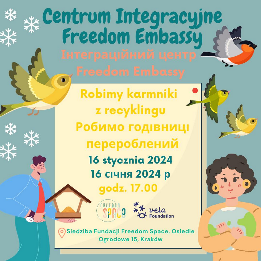 warsztaty robienia karmników dla ptaków