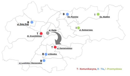 Nowa lokalizacja stacji komunikacyjnej w Krakowie