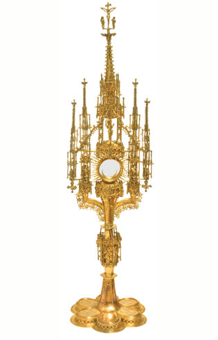 1 Monstrancja gotycka, 1490 r.,  fot. A. Grzybowski