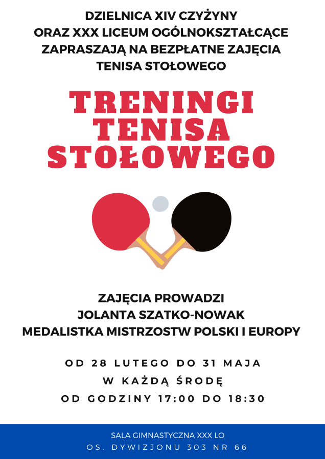 Treningi tenisa stołowego