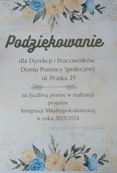 „Projekt Integracji Międzypokoleniowej 2023-2024”