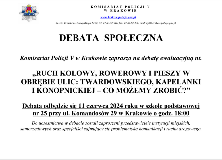 Debata społeczna w sprawie ruchu drogowego
