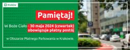 W Boże Ciało postój płatny