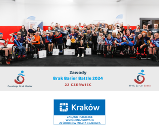 plakat informacyjny brak barier