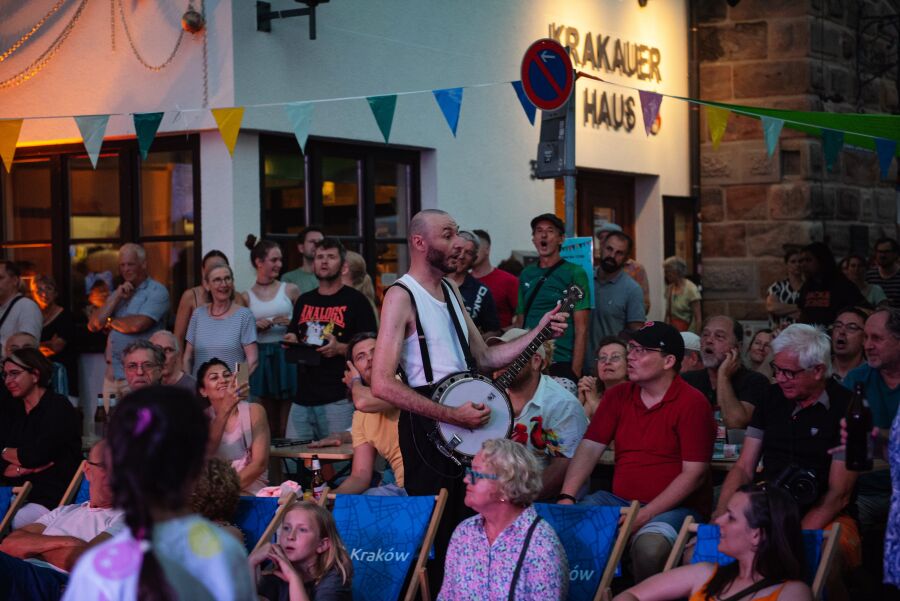 Festyn krakowski w Norymberdze - publiczność. 